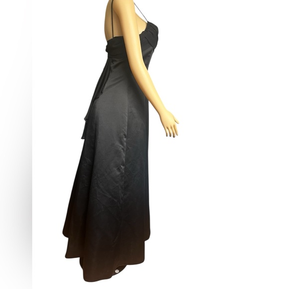 Vintage Michaelangelo Classic Black Maxi Party Dress - Picture 4 of 10
